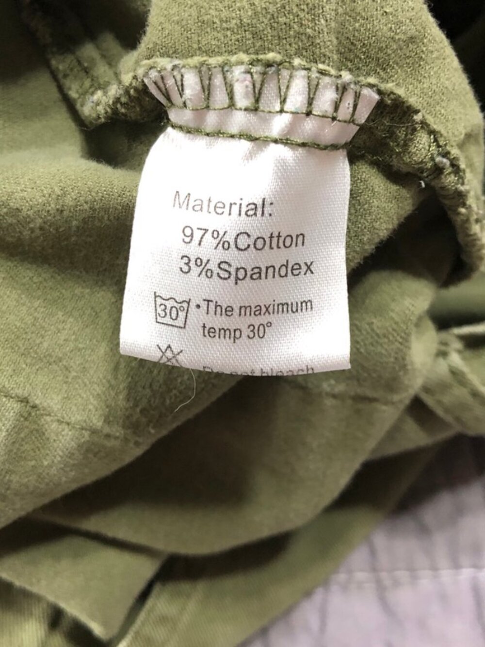 4/$15 Lepunuo Pants Women Medium Olive Green Cargo Utility Army Full Leg - Picture 6 of 16